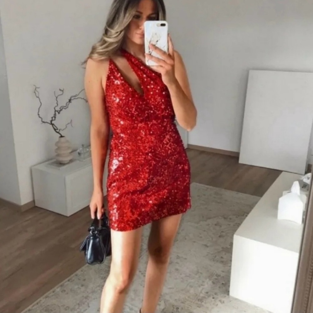 Zara sequined mini dress